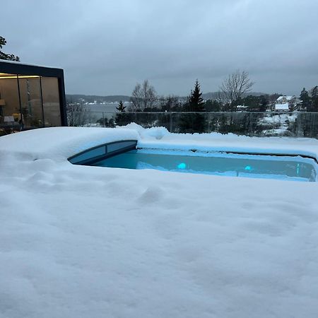 Leilighet I Sorlandshus I Son - Sjoutsikt - Naer Son Spa Bagian luar foto