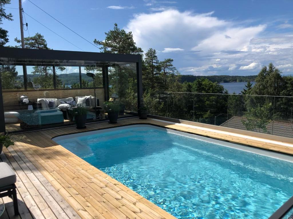 Leilighet I Sorlandshus I Son - Sjoutsikt - Naer Son Spa Bagian luar foto